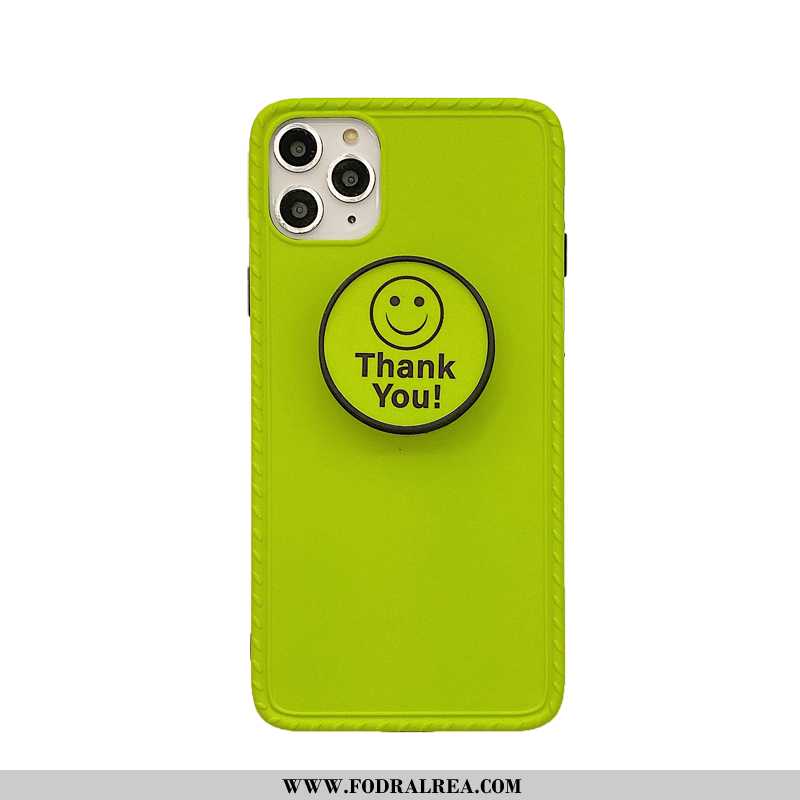 Skal iPhone 11 Pro Grön Smiley Support, Fodral iPhone 11 Pro Mobil Telefon