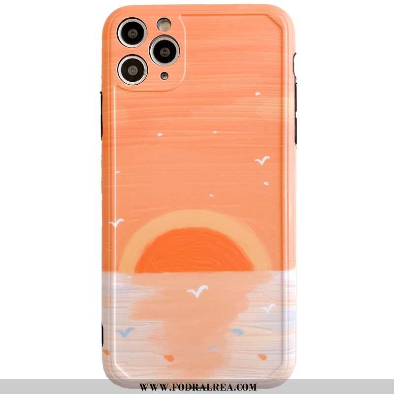 Skal iPhone 11 Pro Max Silikon Mobil Telefon, Fodral iPhone 11 Pro Max Skydd Fallskydd Orange