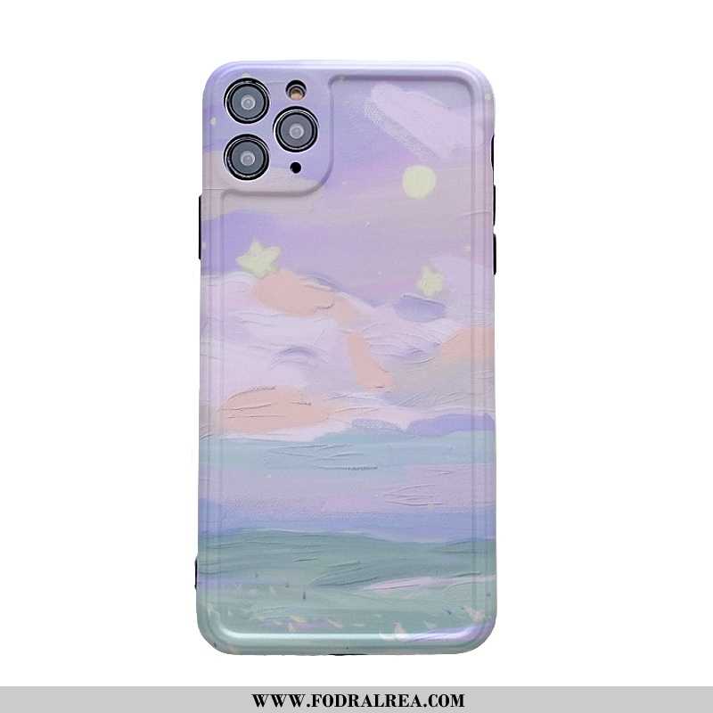 Skal iPhone 11 Pro Silikon All Inclusive Fodral, Fodral iPhone 11 Pro Mjuk Konst Lila