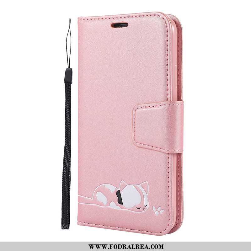 Skal iPhone 11 Pro Tecknat Mobil Telefon Skal, Fodral iPhone 11 Pro Läderfodral Täcka Rosa