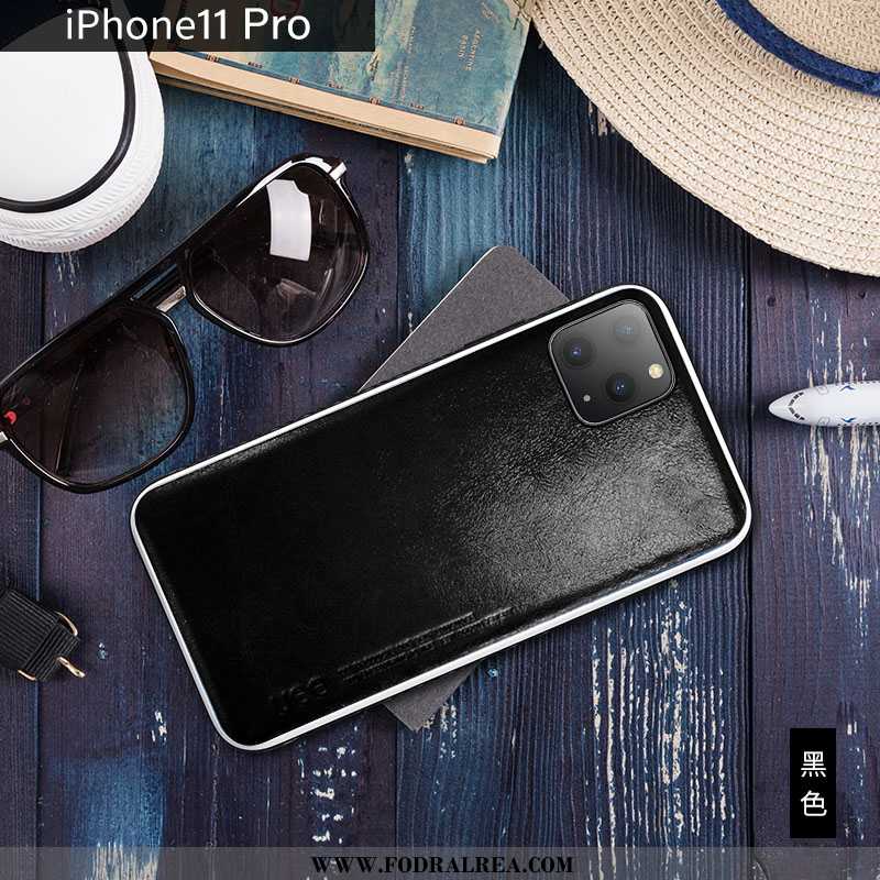 Skal iPhone 11 Pro Äkta Läder Fodral, Fodral iPhone 11 Pro Läder Röd