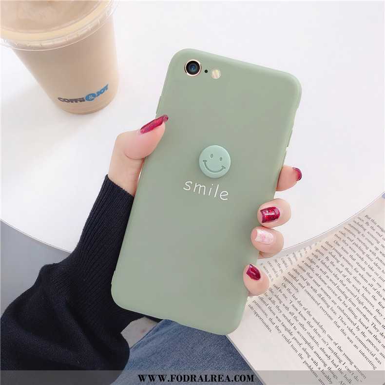 Skal iPhone 6/6s Skydd Personlighet Mobil Telefon, Fodral iPhone 6/6s Nubuck Mjuk Grön