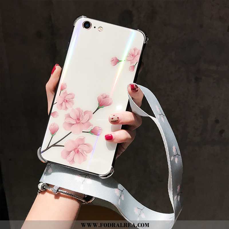 Skal iPhone 7 Kreativa Blommor Hård, Fodral iPhone 7 Trend All Inclusive Vita