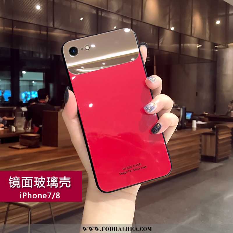 Skal iPhone 7 Silikon All Inclusive Ny, Fodral iPhone 7 Personlighet Net Red Rosa