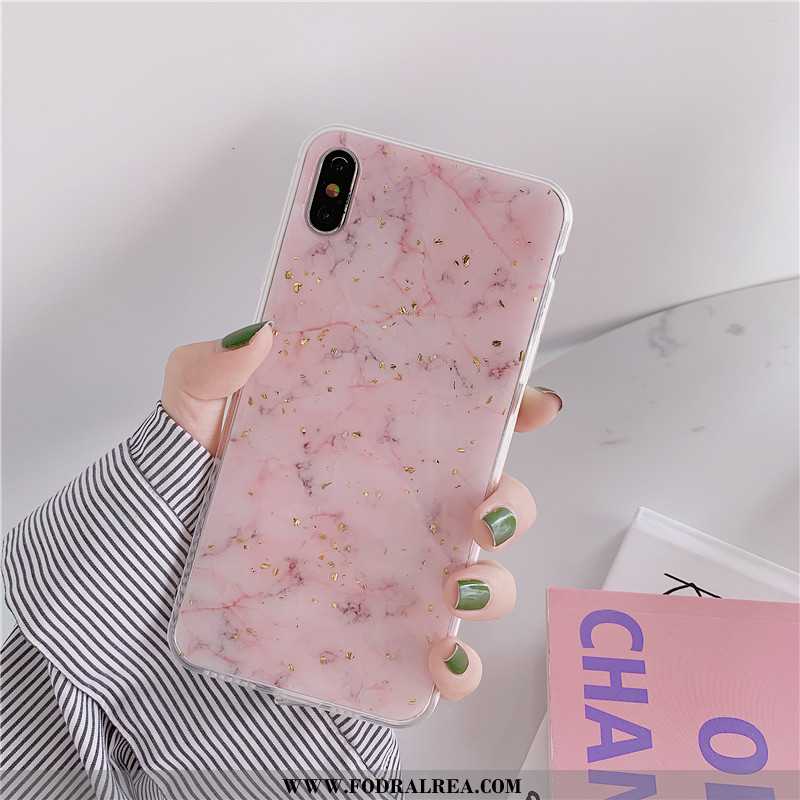 Skal iPhone X Skydd Stor Fallskydd, Fodral iPhone X Personlighet All Inclusive Rosa