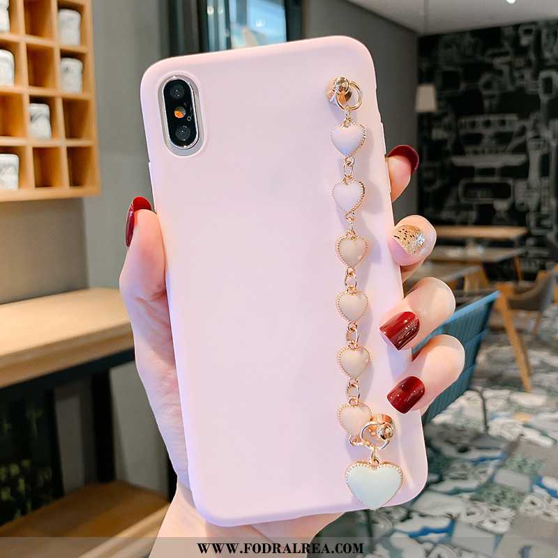 Skal iPhone X Trend Fallskydd Kreativa, Fodral iPhone X Mjuk Rosa