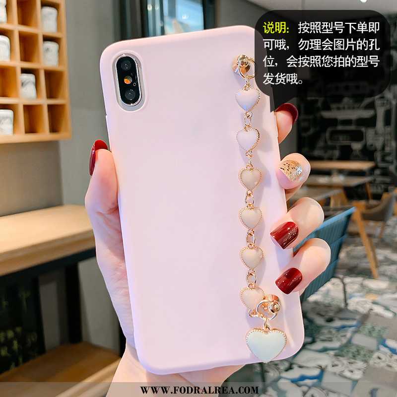 Skal iPhone X Trend Fallskydd Kreativa, Fodral iPhone X Mjuk Rosa