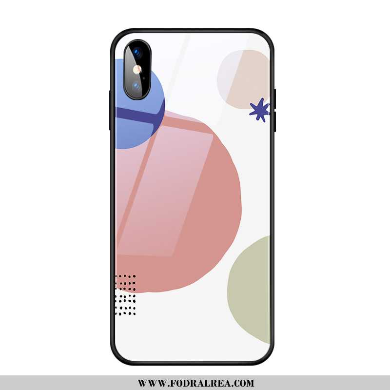 Skal iPhone X Trend Rosa Net Red, Fodral iPhone X Glas Ljus