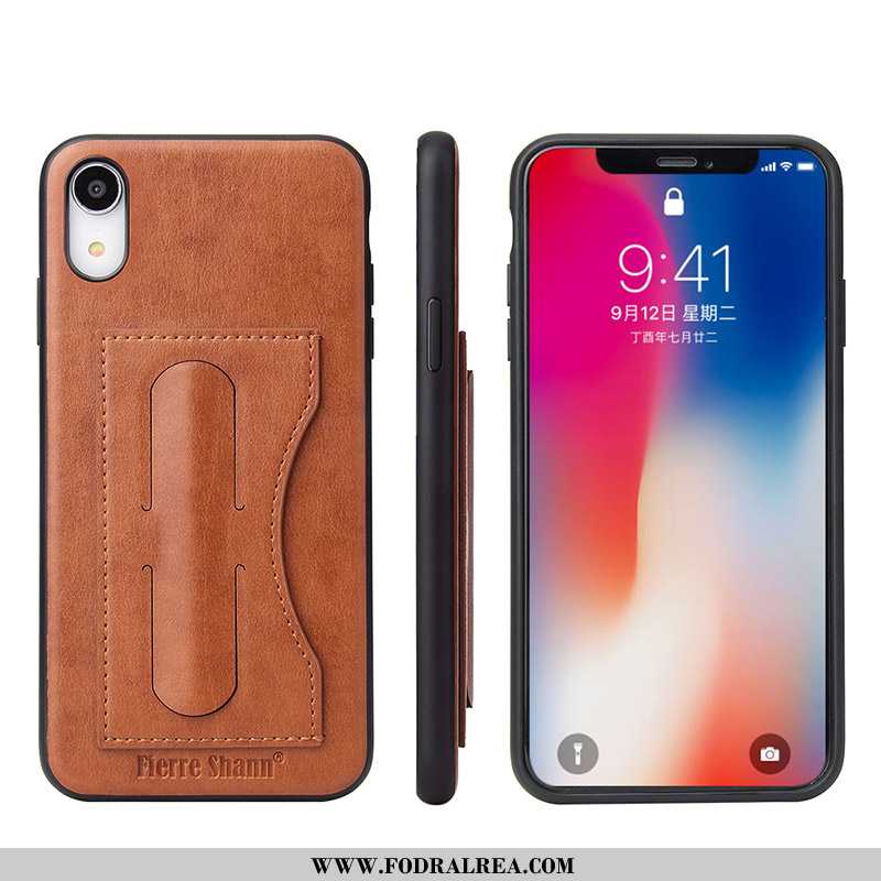 Skal iPhone Xr Skydd All Inclusive Fodral, Fodral iPhone Xr Läderfodral Grön Turkos