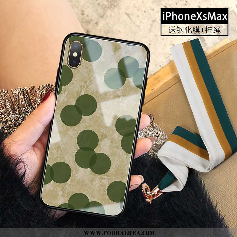 Skal iPhone Xs Max Glas All Inclusive Fallskydd, Fodral iPhone Xs Max Trend Mobil Telefon Rosa