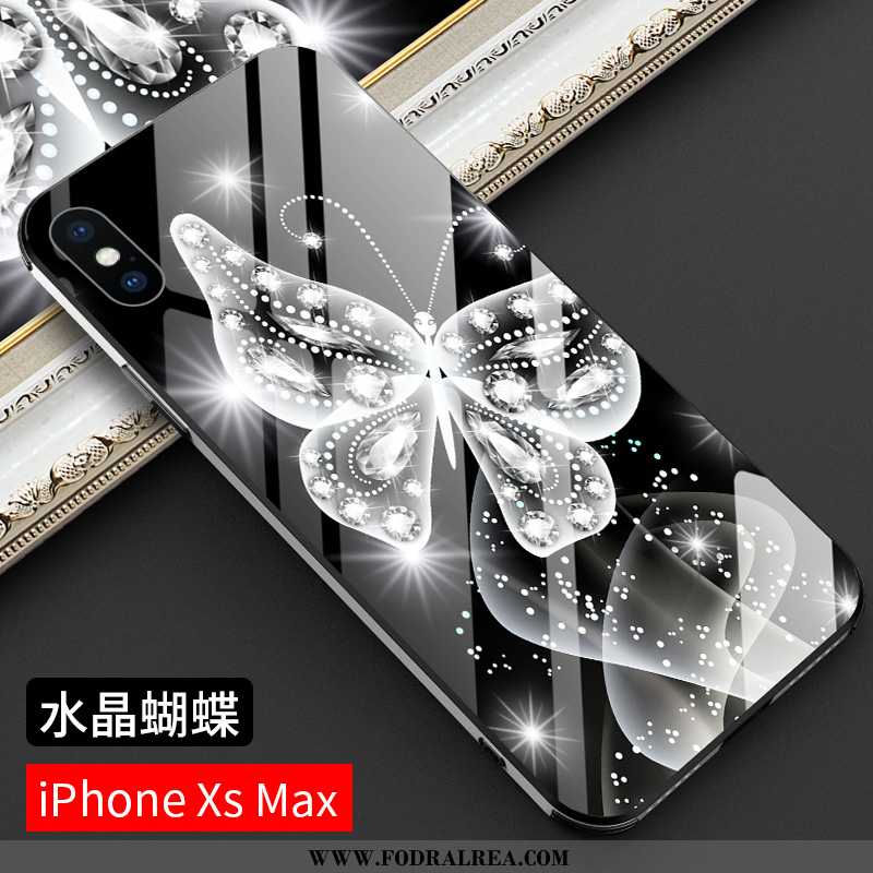 Skal iPhone Xs Max Kreativa Ny Glas, Fodral iPhone Xs Max Trend All Inclusive Svarta