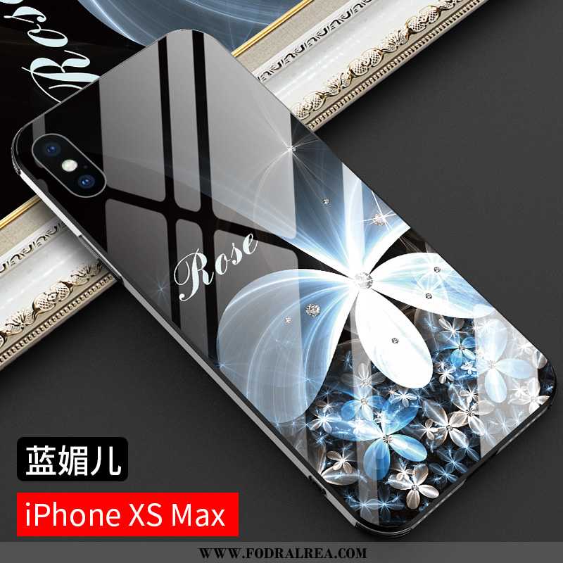 Skal iPhone Xs Max Kreativa Ny Glas, Fodral iPhone Xs Max Trend All Inclusive Svarta