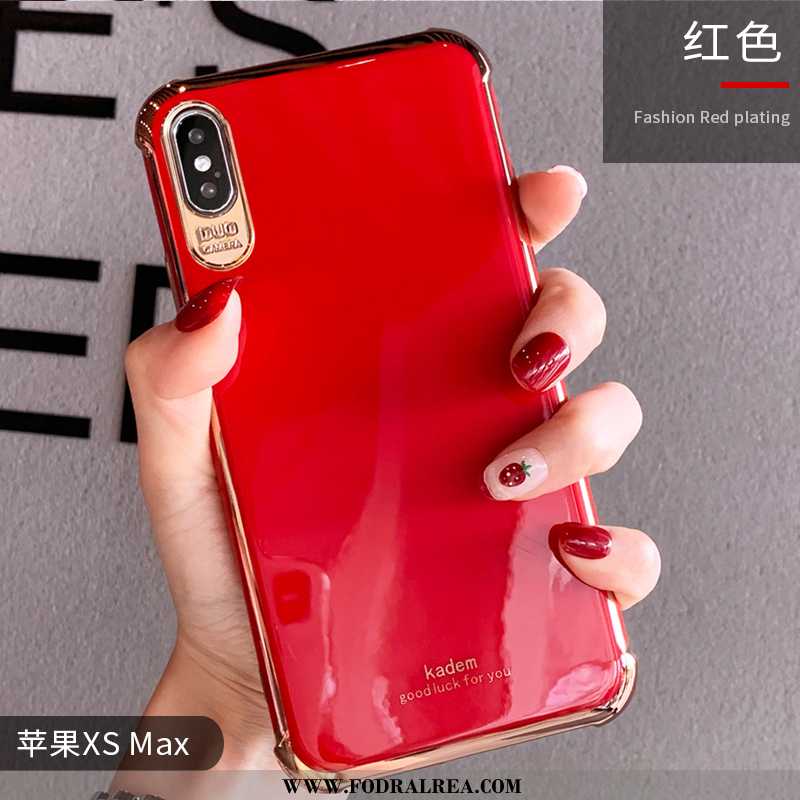 Skal iPhone Xs Max Kreativa Vind Net Red, Fodral iPhone Xs Max Trend Silikon Grön