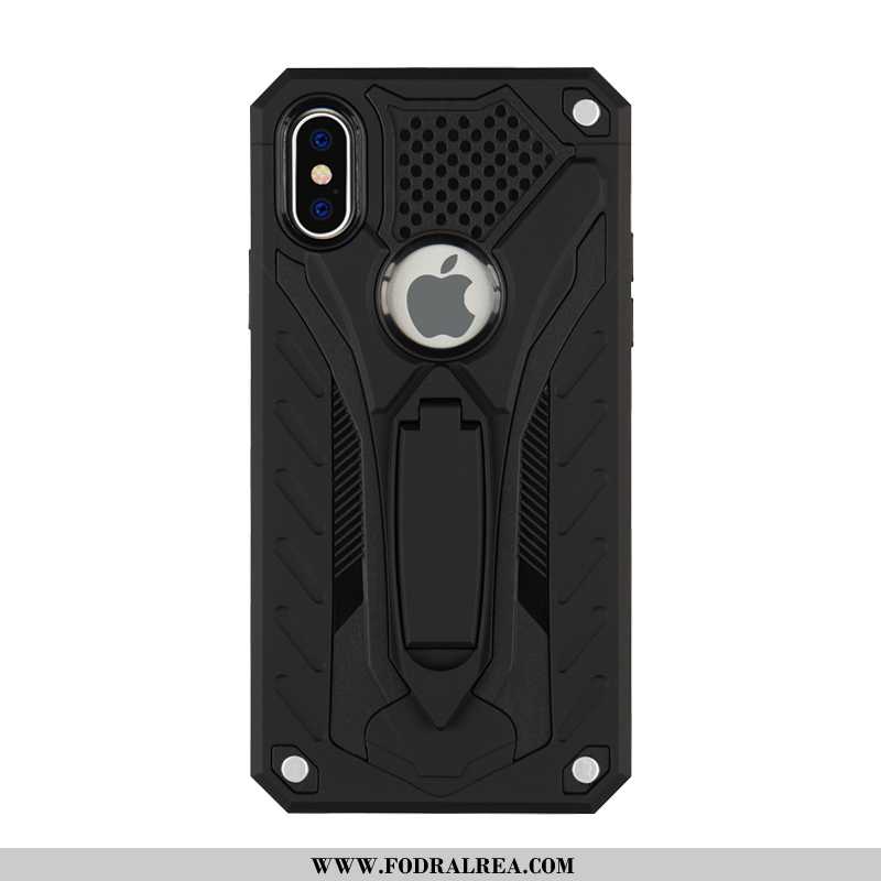 Skal iPhone Xs Max Skydd Fodral Armor, iPhone Xs Max Support All Inclusive Svarta