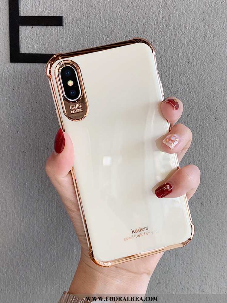 Skal iPhone Xs Silikon Kreativa Högt Utbud, Fodral iPhone Xs Lyxiga Vita