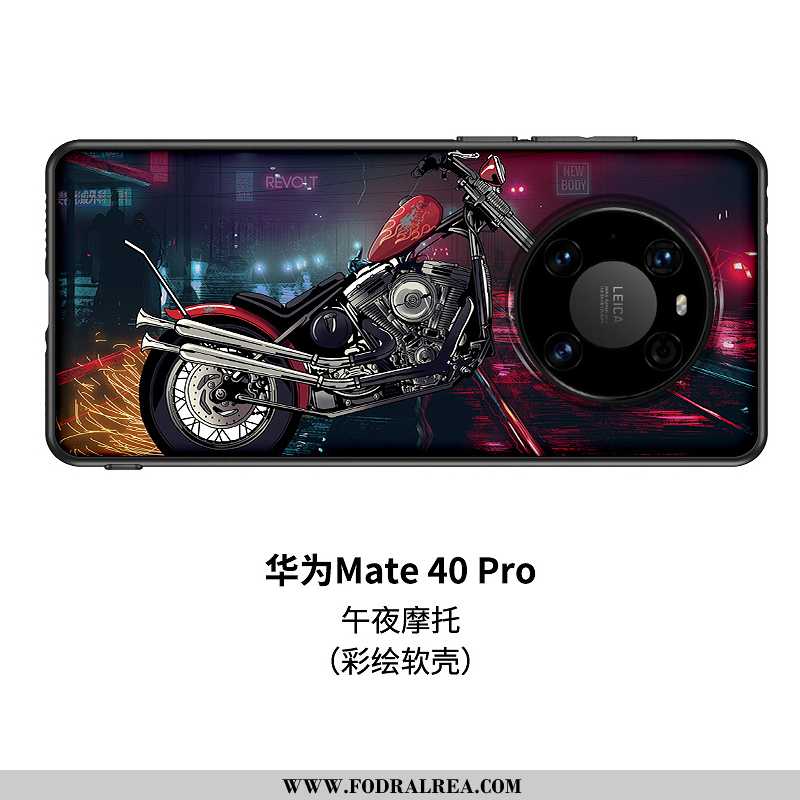 Fodral Huawei Mate 40 Pro Silikon Trend, Skal Huawei Mate 40 Pro Glas Kreativa Orange