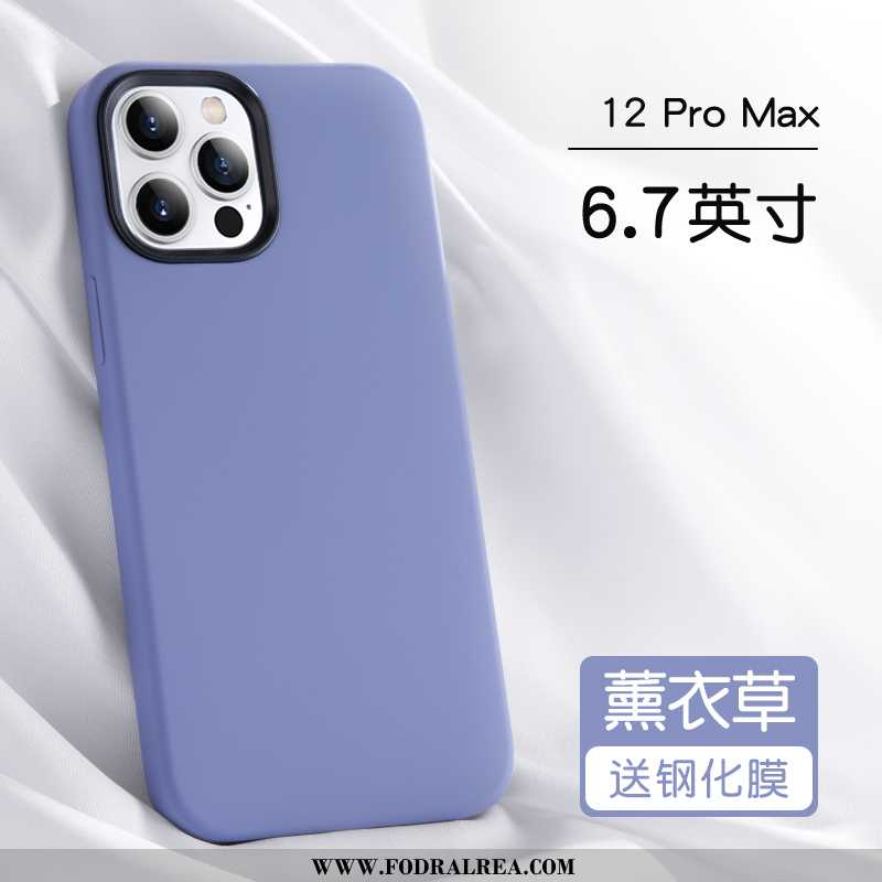 Fodral iPhone 12 Pro Max Personlighet Silikon Purpur, Skal iPhone 12 Pro Max Trend Skydd Lila