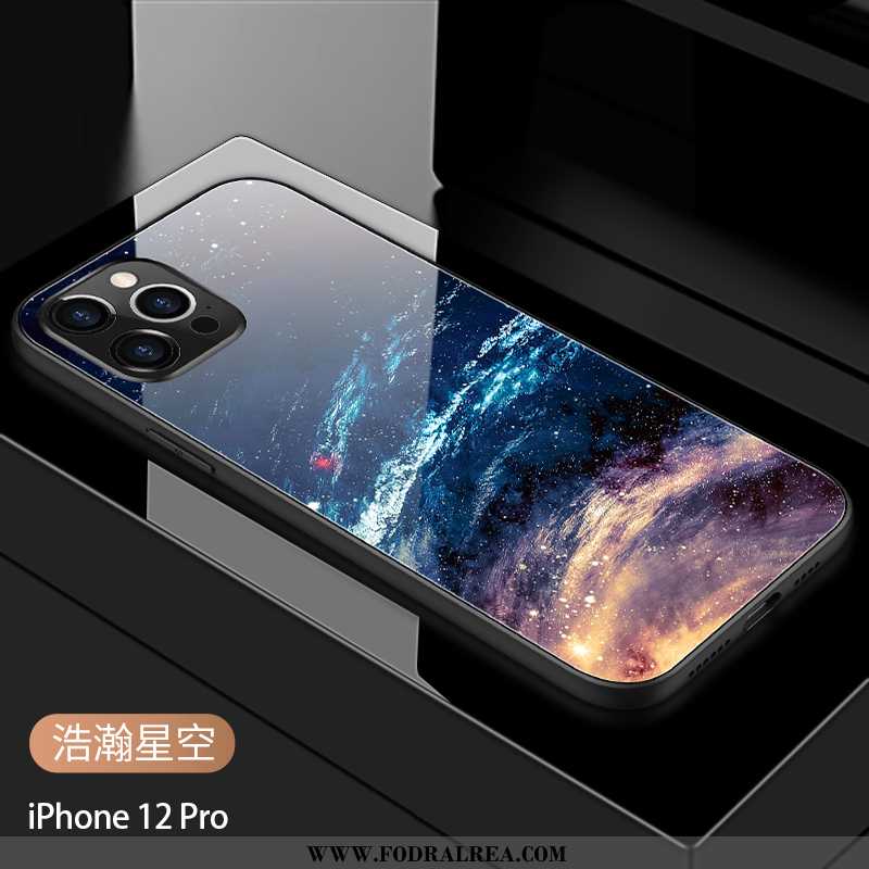 Skal iPhone 12 Pro Kreativa Glas Stjärna, Fodral iPhone 12 Pro Trend Personlighet Blå