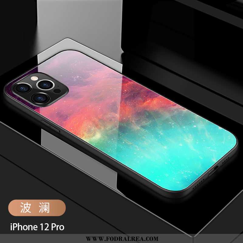 Skal iPhone 12 Pro Kreativa Glas Stjärna, Fodral iPhone 12 Pro Trend Personlighet Blå