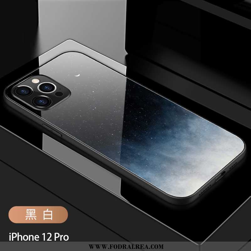 Skal iPhone 12 Pro Kreativa Glas Stjärna, Fodral iPhone 12 Pro Trend Personlighet Blå