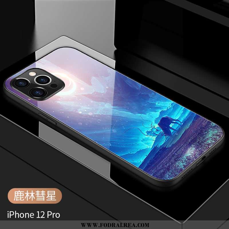 Skal iPhone 12 Pro Kreativa Glas Stjärna, Fodral iPhone 12 Pro Trend Personlighet Blå