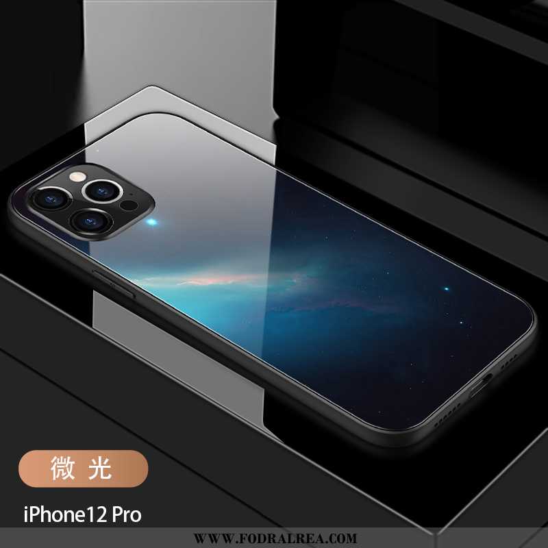 Skal iPhone 12 Pro Kreativa Glas Stjärna, Fodral iPhone 12 Pro Trend Personlighet Blå