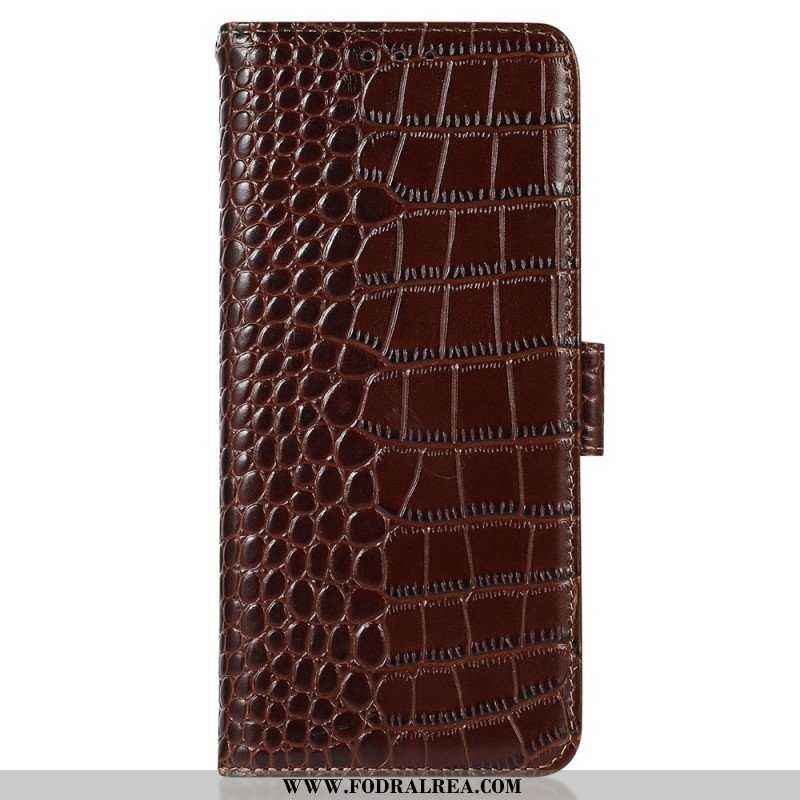 Fodral Huawei Mate 50 Pro Crocodile Style Rfid