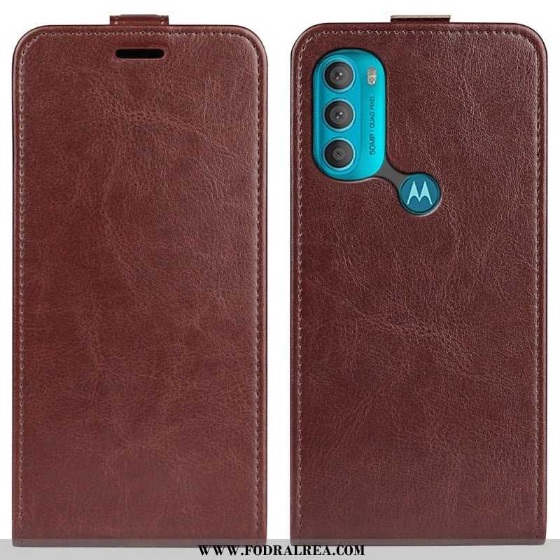 Fodral Moto G71 5G Folio-fodral Vikbar Retro