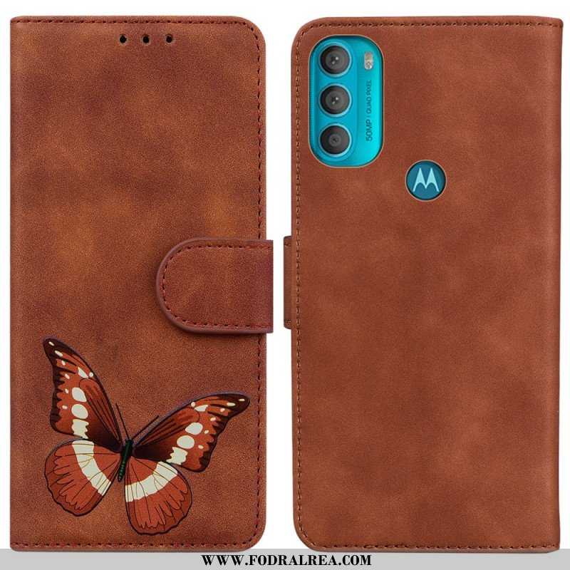 Fodral Moto G71 5G Skin-touch Butterfly