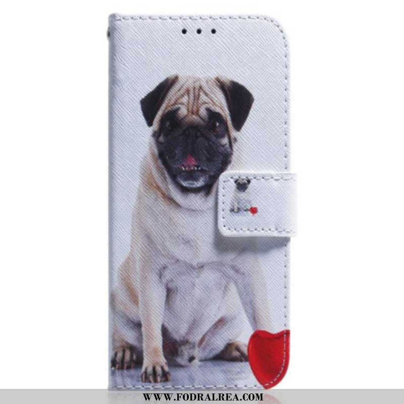 Fodral Oppo Reno 8 Med Kedjar Pretty Pug In Strap