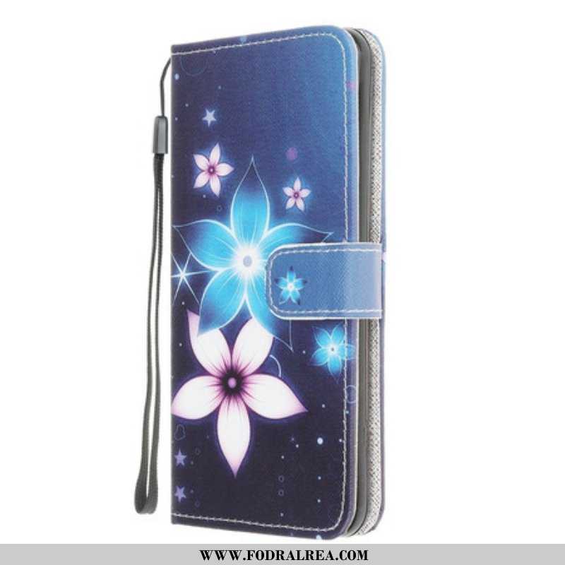 Fodral Samsung Galaxy A42 5G Med Kedjar Lunar Strap Blommor