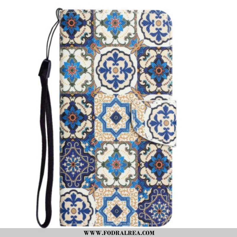 Fodral Samsung Galaxy A53 5G Med Kedjar Strappy Patchwork