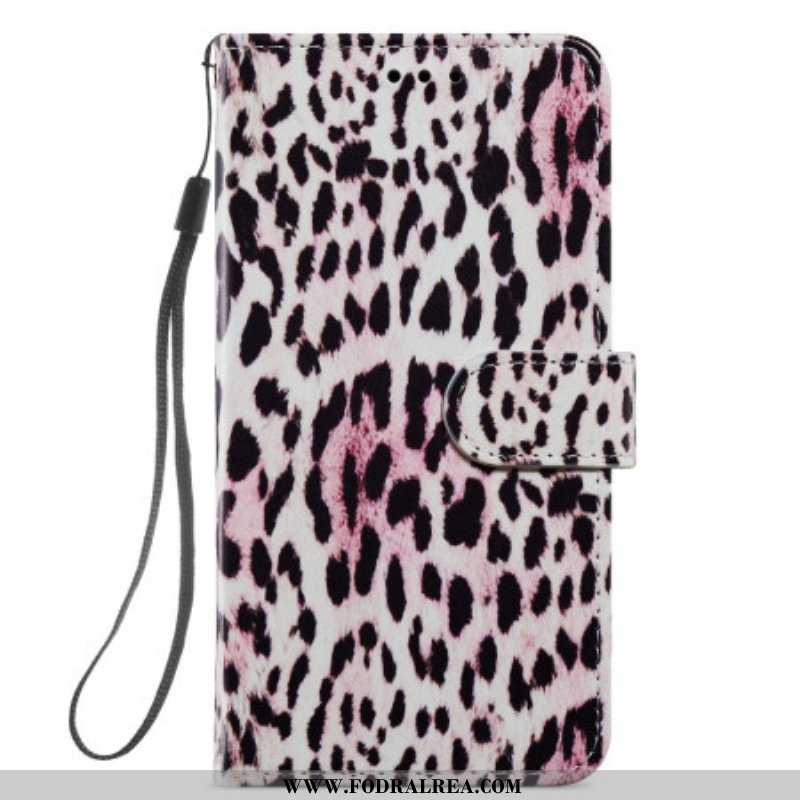 Fodral Samsung Galaxy A54 5G Med Kedjar Strappy Leopard Style