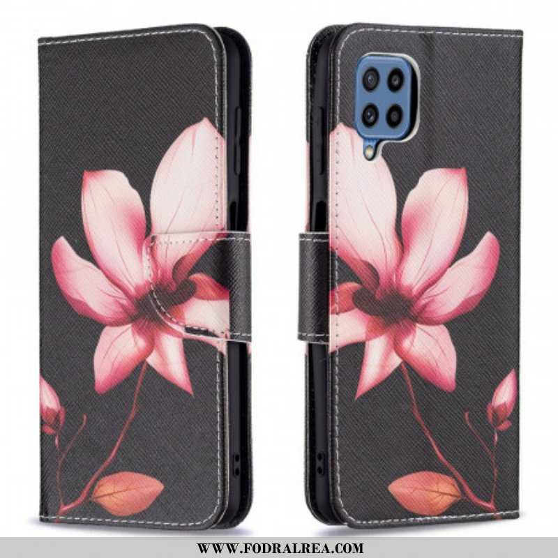 Fodral Samsung Galaxy M32 Rosa Blomma