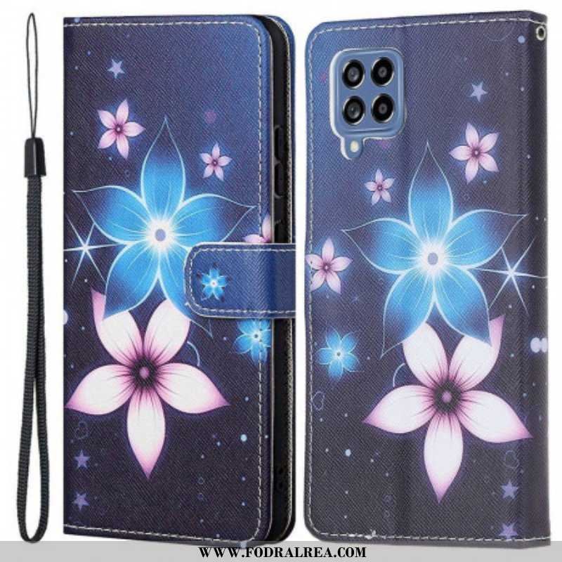 Fodral Samsung Galaxy M53 5G Med Kedjar Lunar Strap Blommor