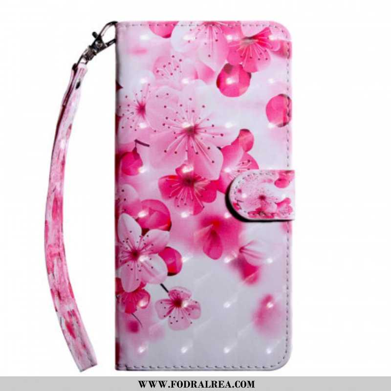 Fodral Samsung Galaxy S22 5G Rosa Blommor