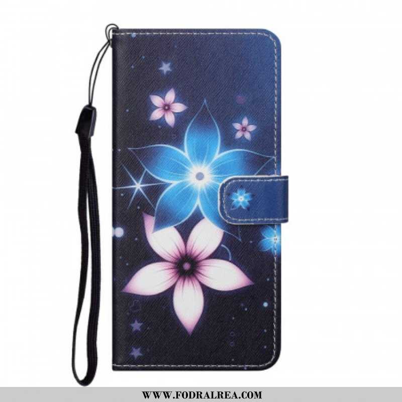 Fodral Samsung Galaxy S22 Plus 5G Med Kedjar Lunar Strap Blommor