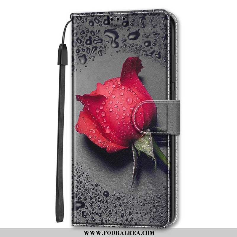 Fodral Samsung Galaxy S22 Ultra 5G Rosor Med Snodd