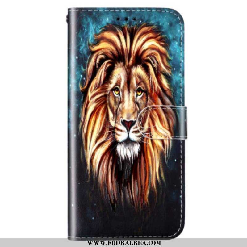 Fodral Samsung Galaxy S23 5G Med Kedjar Lanyard Lion