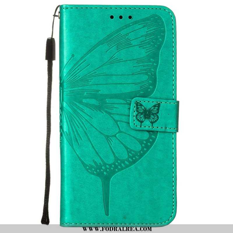 Fodral Samsung Galaxy S23 Plus 5G Med Kedjar Barock Strappy Butterfly