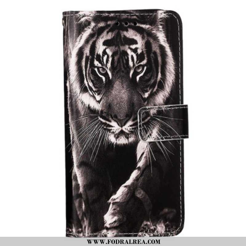 Fodral Samsung Galaxy S23 Ultra 5G Med Kedjar Strappy Night Tiger