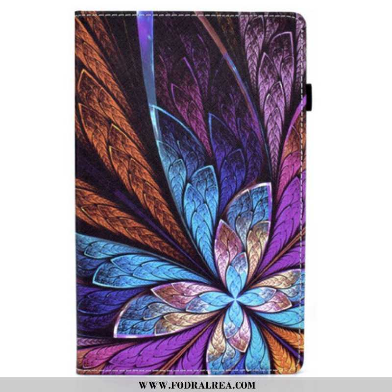 Fodral Samsung Galaxy Tab A7 Lite Abstrakt Blomma