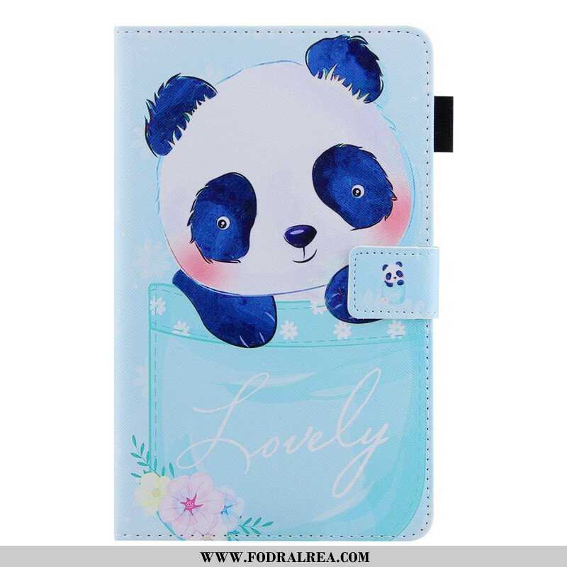 Fodral Samsung Galaxy Tab A7 Lite Söt Panda