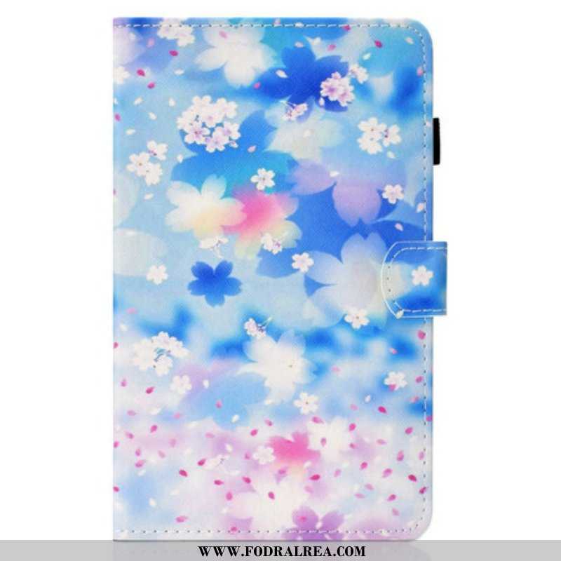 Fodral Samsung Galaxy Tab S8 / Tab S7 Akvarell Blommor