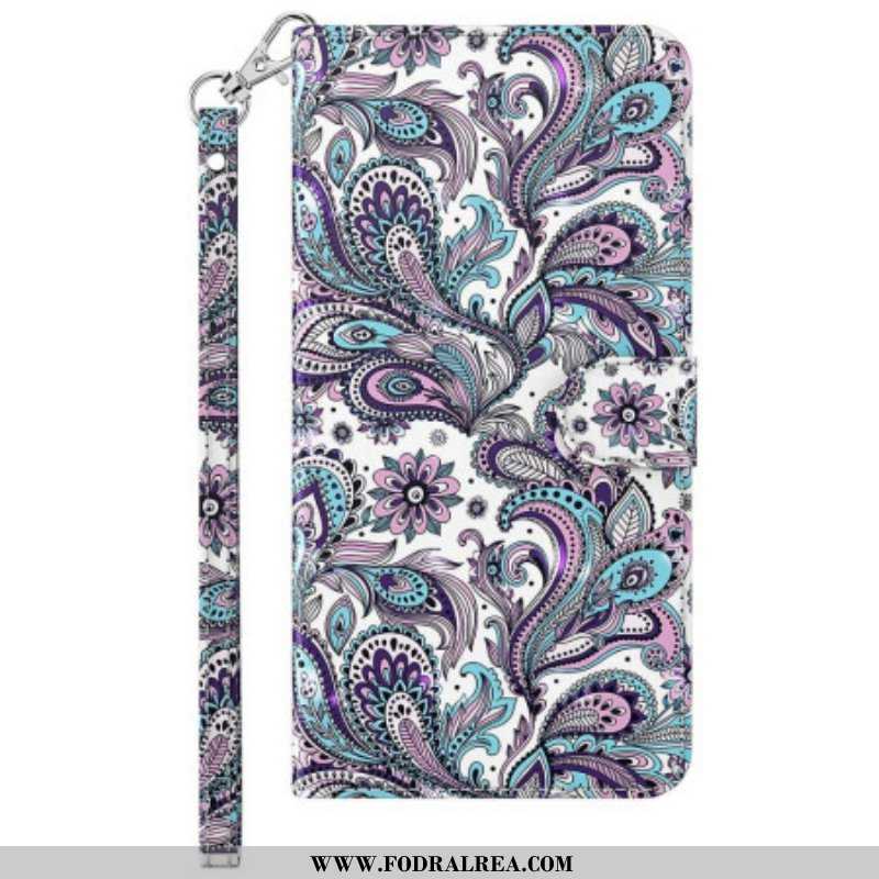 Fodral Sony Xperia 5 IV Med Kedjar Strappy Paisley Mönster