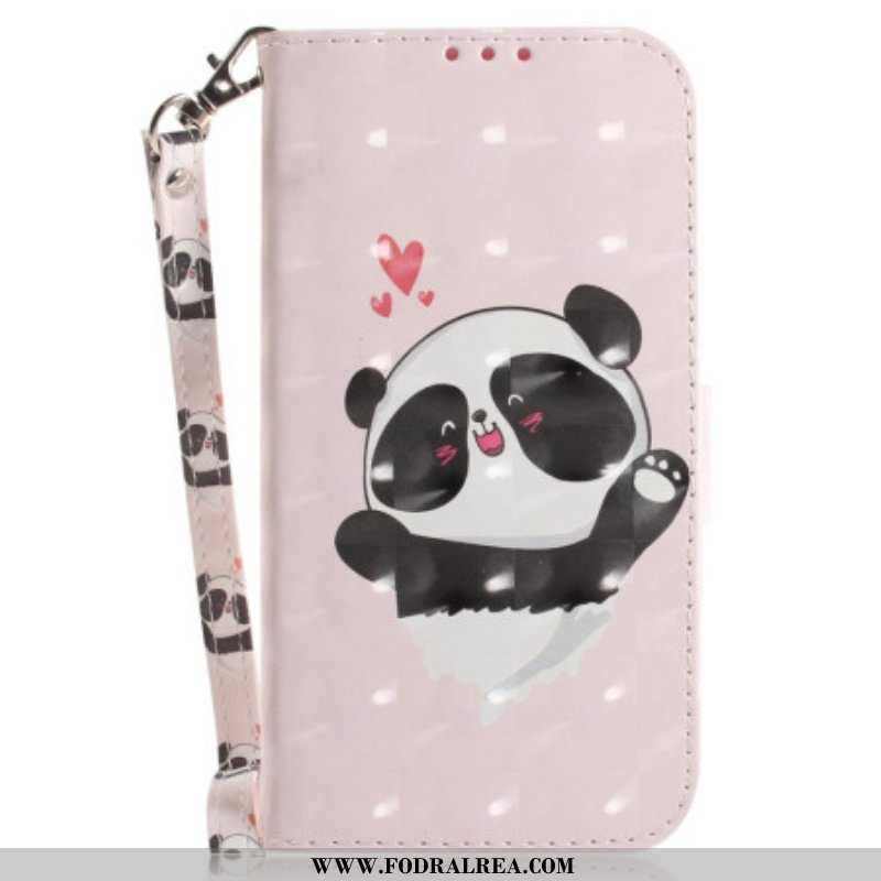 Fodral Xiaomi 12 / 12X Med Kedjar Panda Love Med Snodd