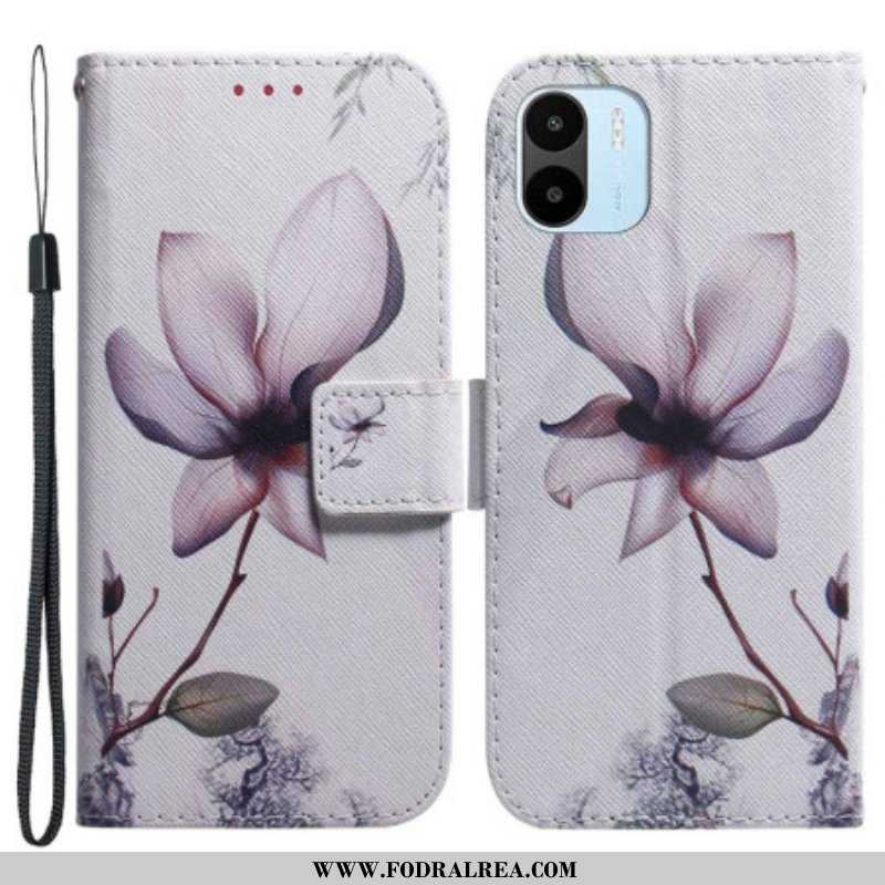 Fodral Xiaomi Redmi A1 Blomma Dusty Pink