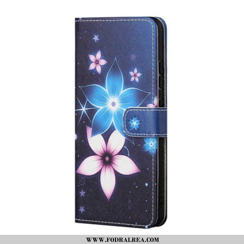 Fodral Xiaomi Redmi Note 10 5G Med Kedjar Lunar Strap Blommor