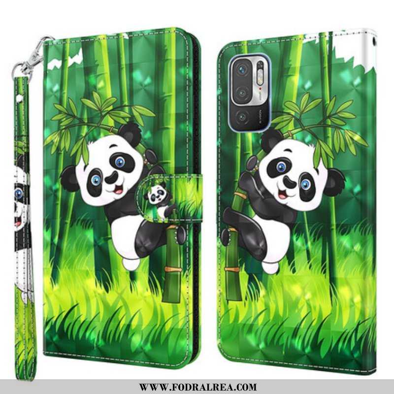 Fodral Xiaomi Redmi Note 10 5G Panda Och Bambu