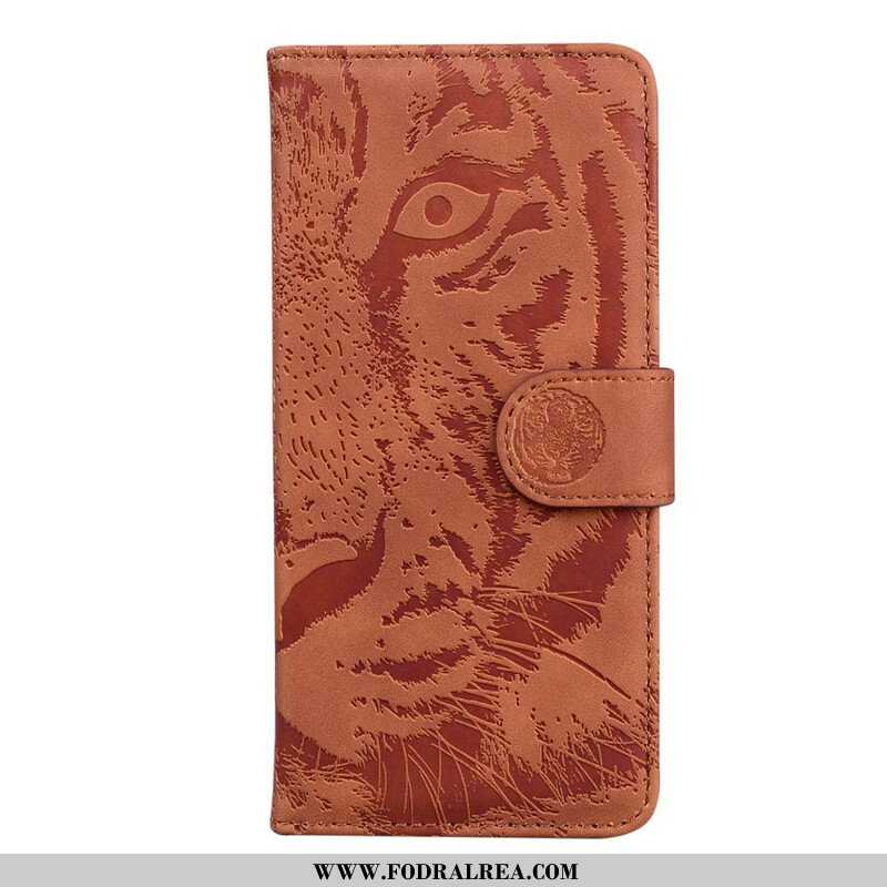 Fodral Xiaomi Redmi Note 10 5G Tiger Face Print